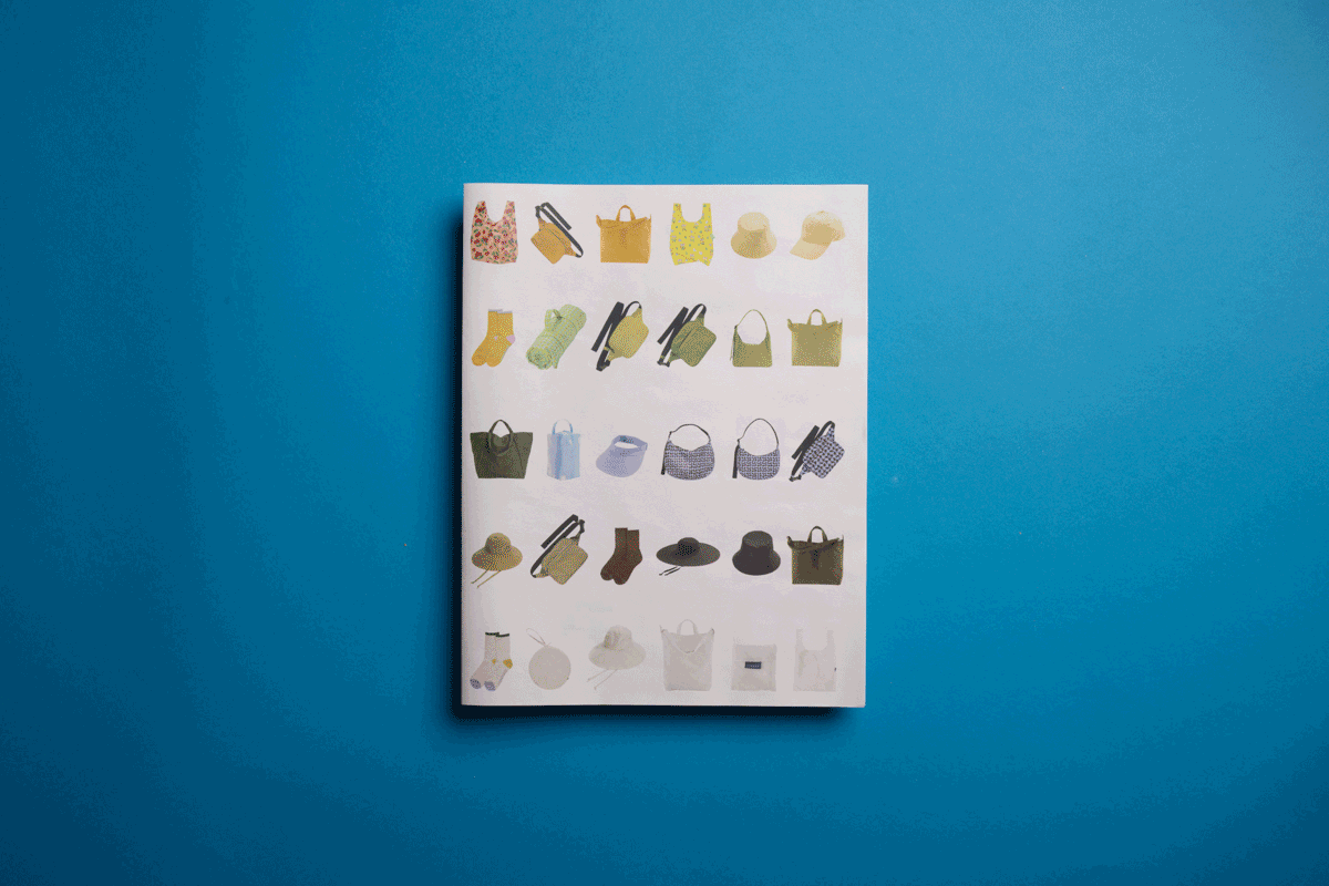 BAGGU 'bagazine' newspaper poster. Printed by Newspaper Club.