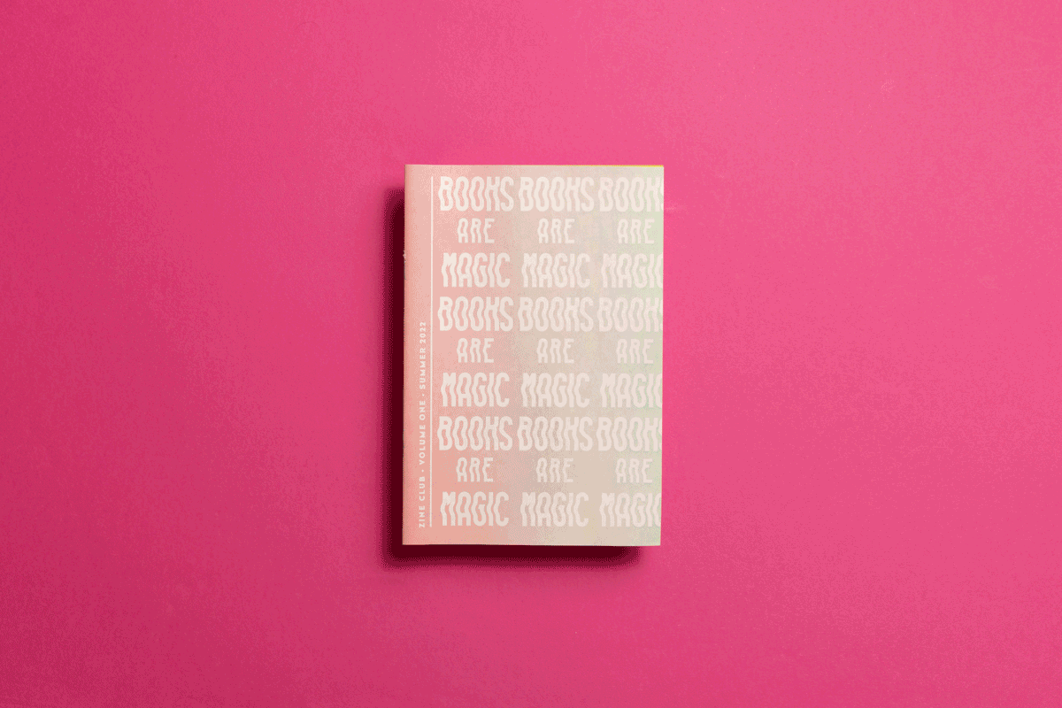 Books Are Magic mini zine printed by Newspaper Club