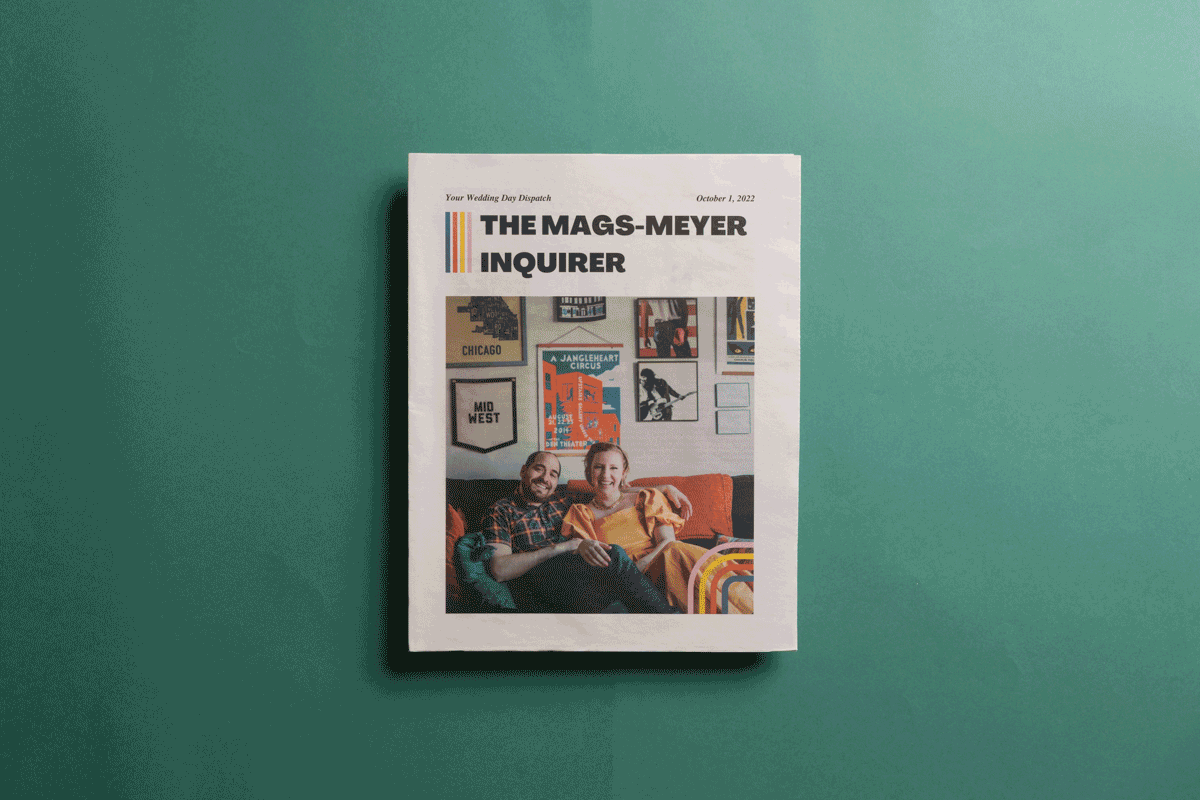 10 Newspapers We Loved in 2022: Mags-Meyer Inquirer Wedding Newspaper