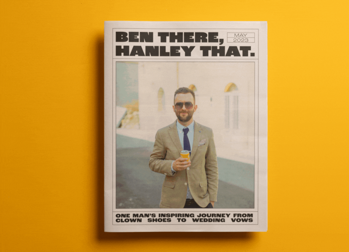 Ben there, Henley That stag do newspaper printed by Newspaper Club