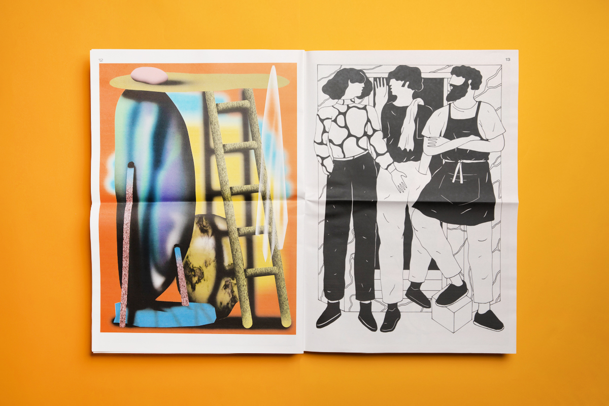 Célestin Krier broadsheet portfolio. Printed by Newspaper Club.