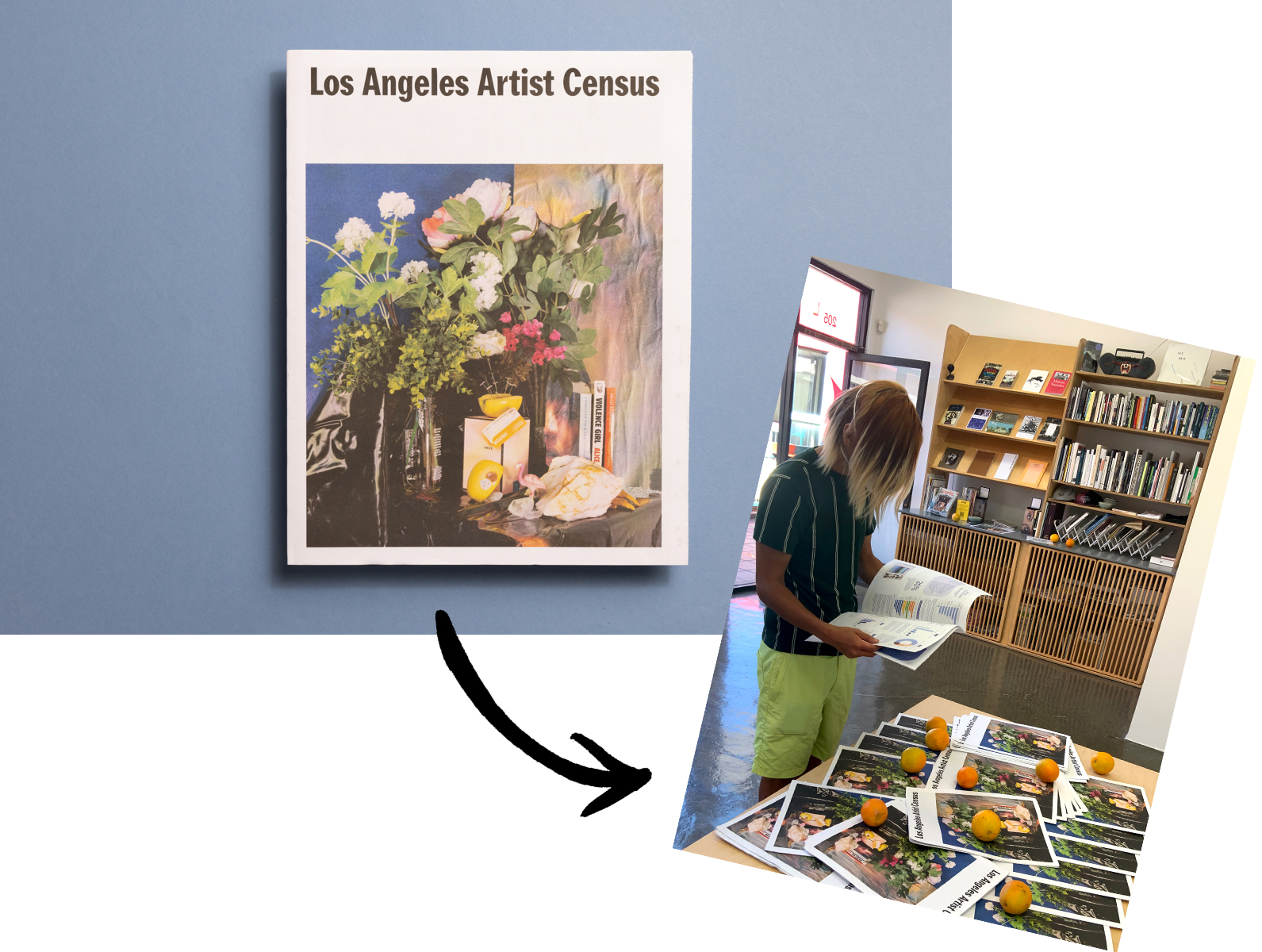 Los Angeles artist census newspaper. Printed by Newspaper Club.