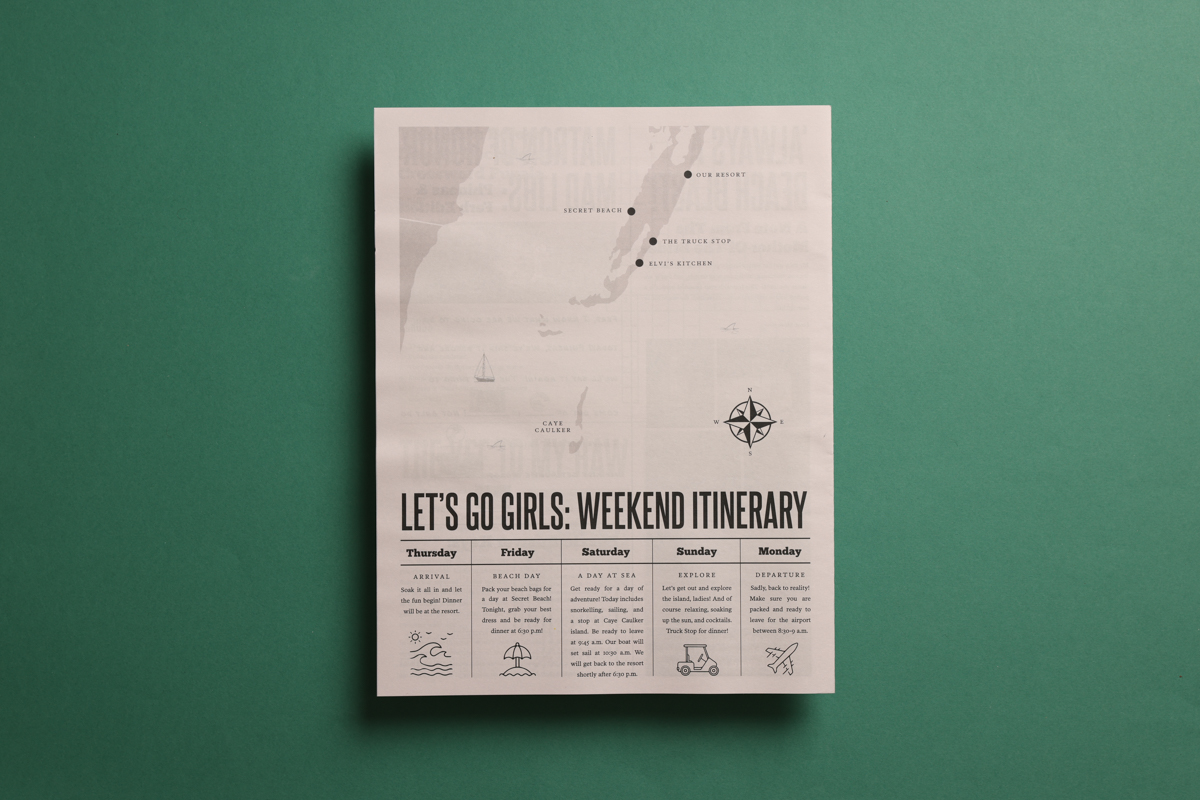 Morgan's Bachelorette Newspaper by Newspaper Club