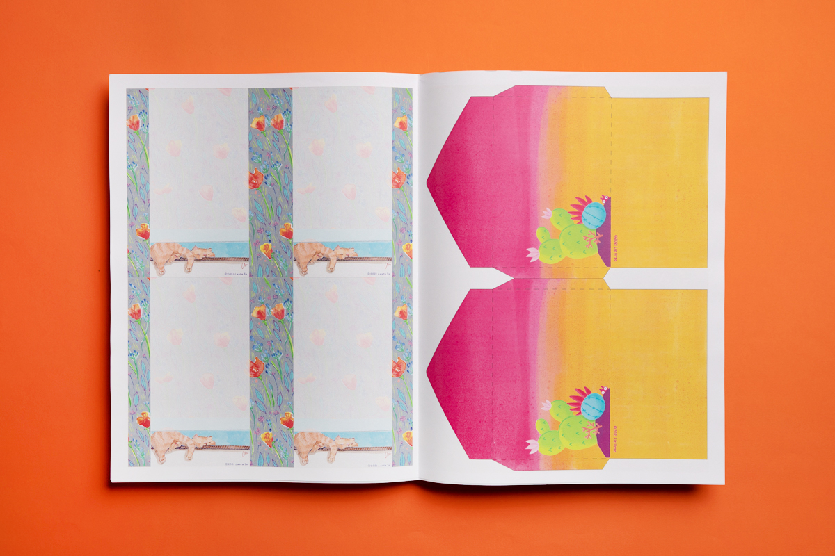 Snail Mail Quarterly by Gina Kim. Printed by Newspaper Club.