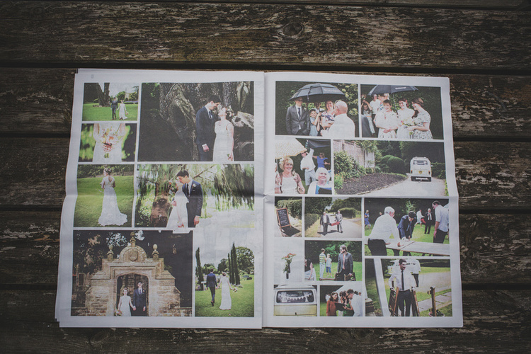 Design a wedding newspaper: how to create your own