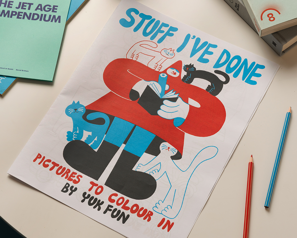Cover of Yuk Fun newspaper with illustration and title Stuff I've Done