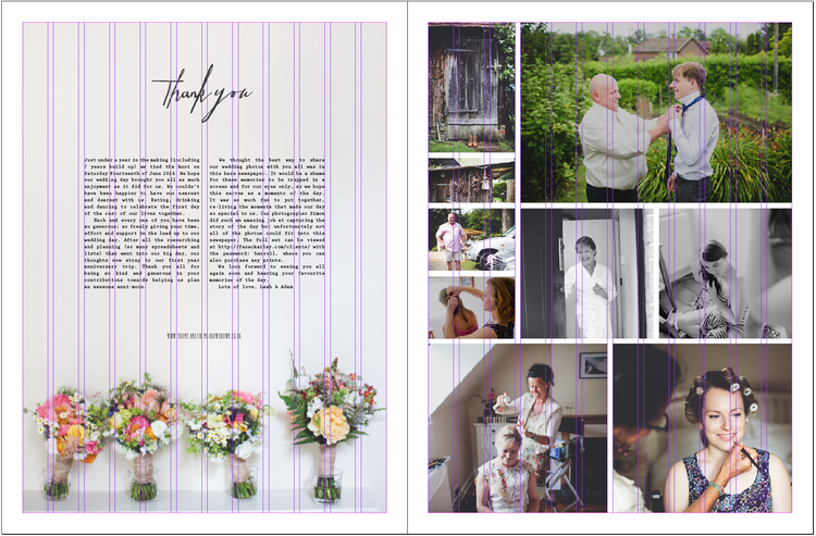 Design a wedding newspaper: how to create your own