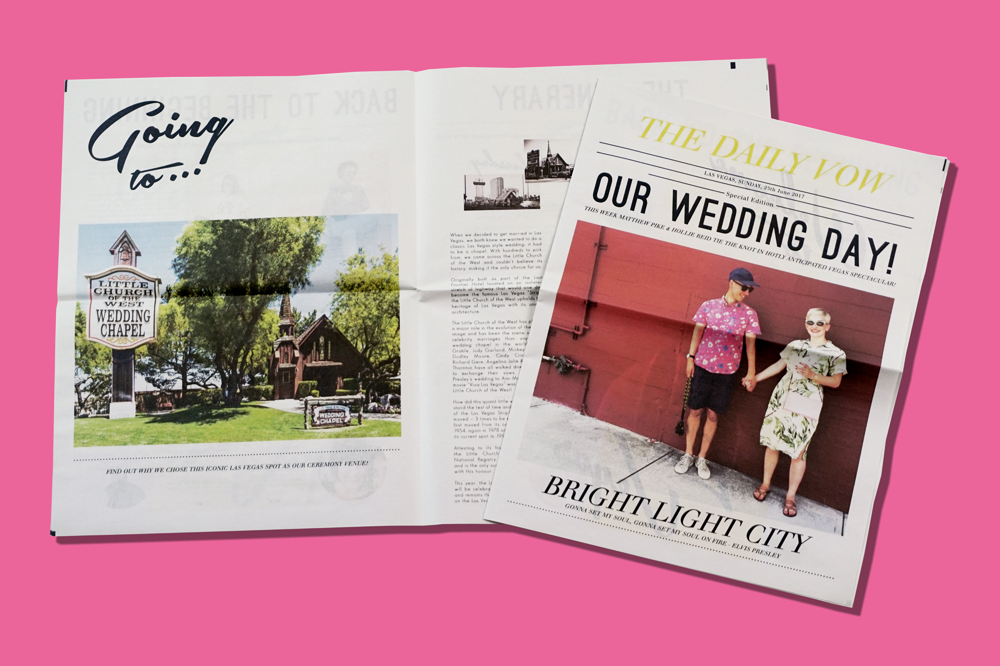 8 Ideas for Creative Wedding Newspapers