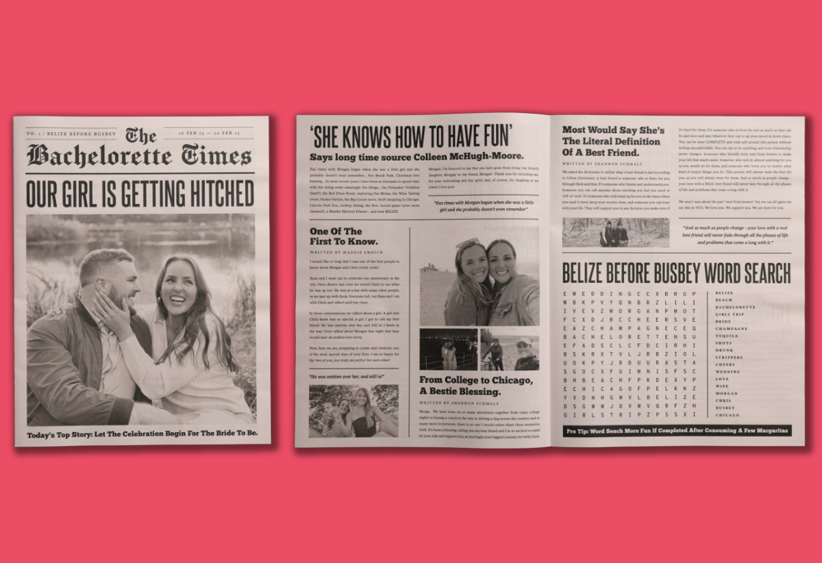 Bachelor and Bachelorette Newspapers by Newspaper Club